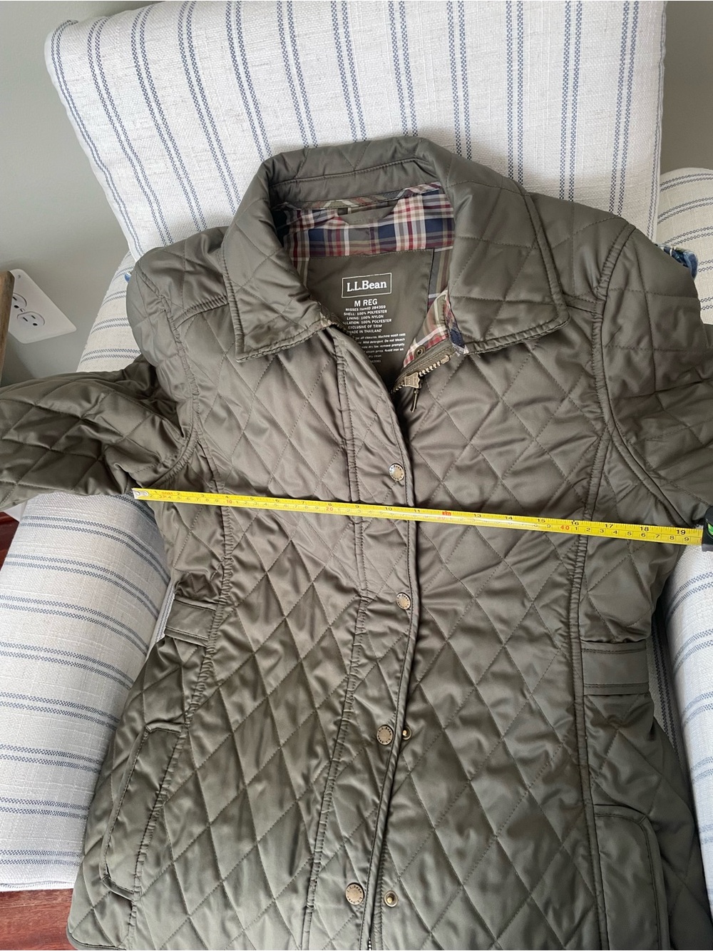 L.L. Bean Women's Olive Utility Jacket - Picture 7 of 7